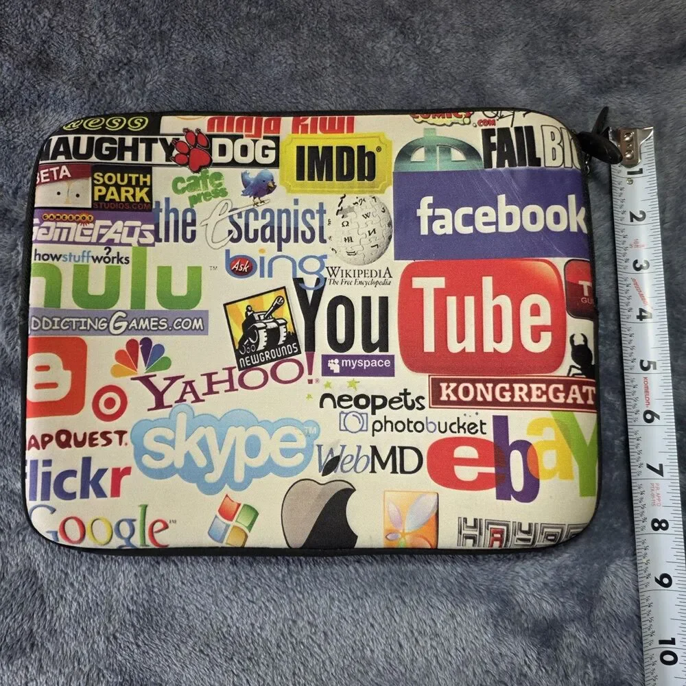 Neoprene Tablet / iPad Case w/ Y2K Advertising - Rare!